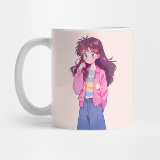 Anime Retro Girl Mug